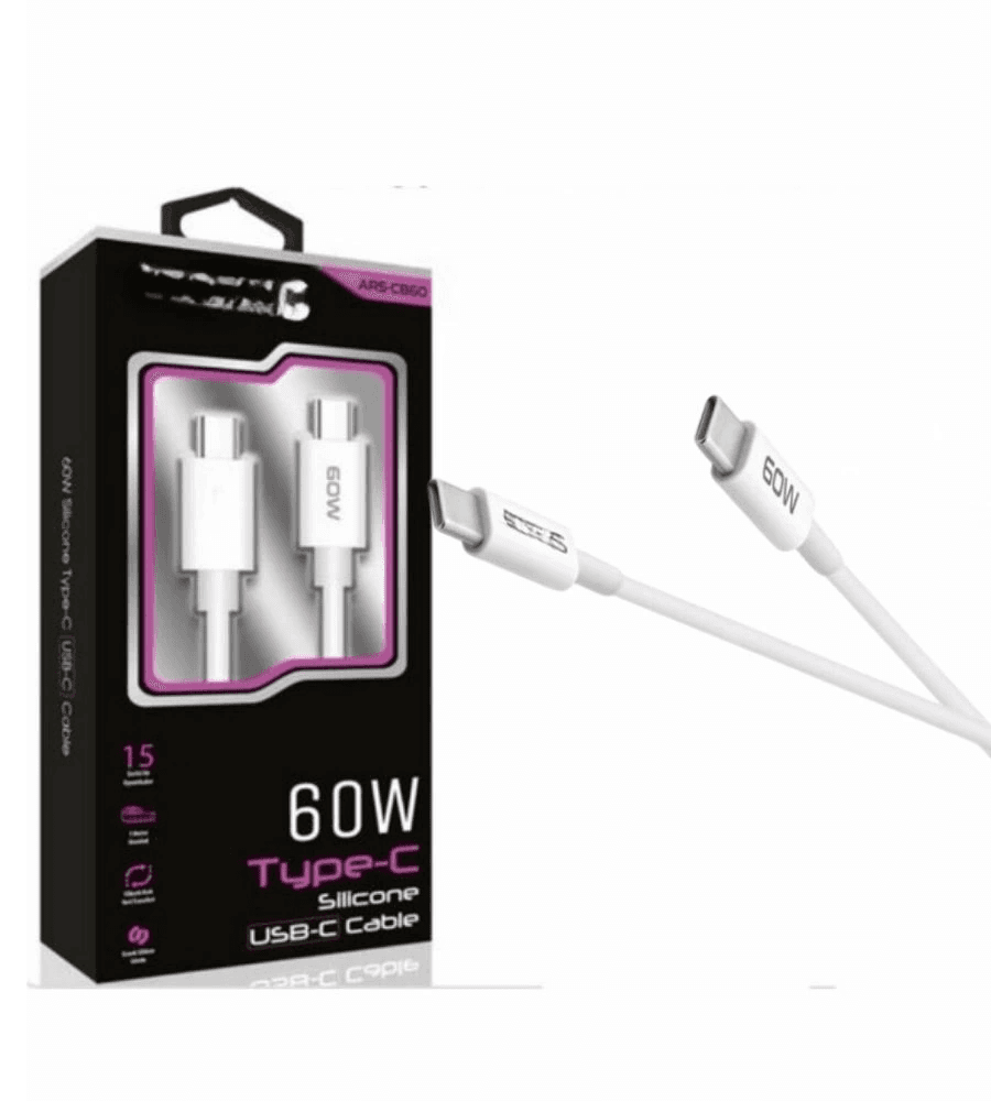 60w Usb-c Type-c Silikon Şarj Kablosu Hızlı Şarj, Dayanıklı Ve Esnek Tasarım, Tüm Usb-c Cihazlarla Uyumlu