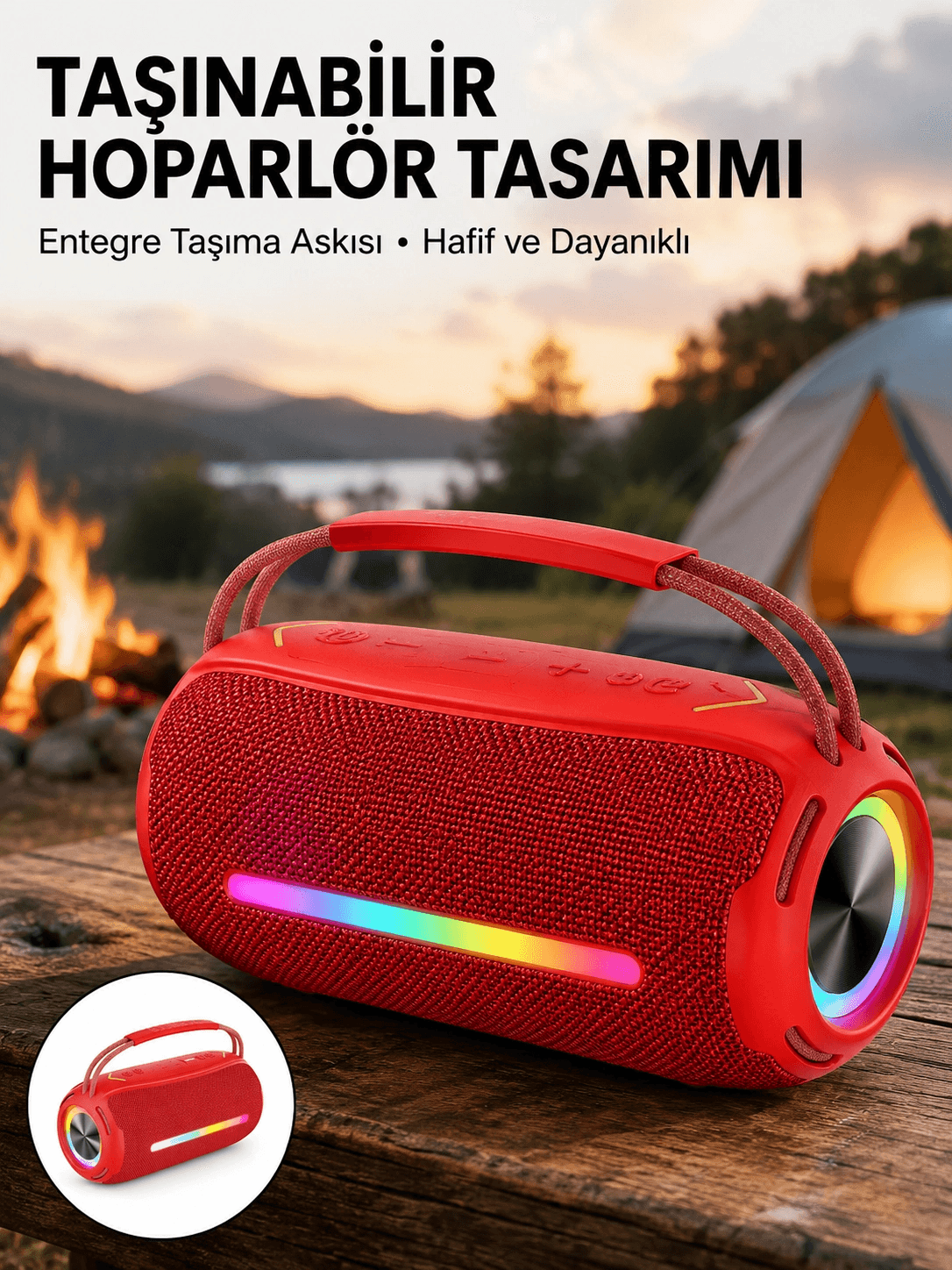 Usb/sd/aux Girişli Hoparlör – 10 W × 2 Çift Sürücü
