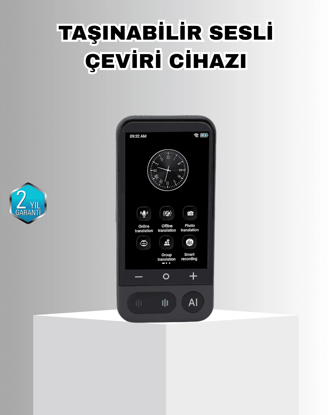 Akıllı Taşınabilir Tercüman – 17 Çevrimdışı, 139 Çevrimiçi Dil Desteği