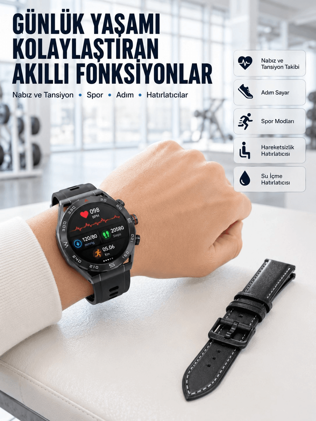 Amoled Ekranlı 5g Android Akıllı Saat Sım Kart Destekli Kameralı Akıllı Saat