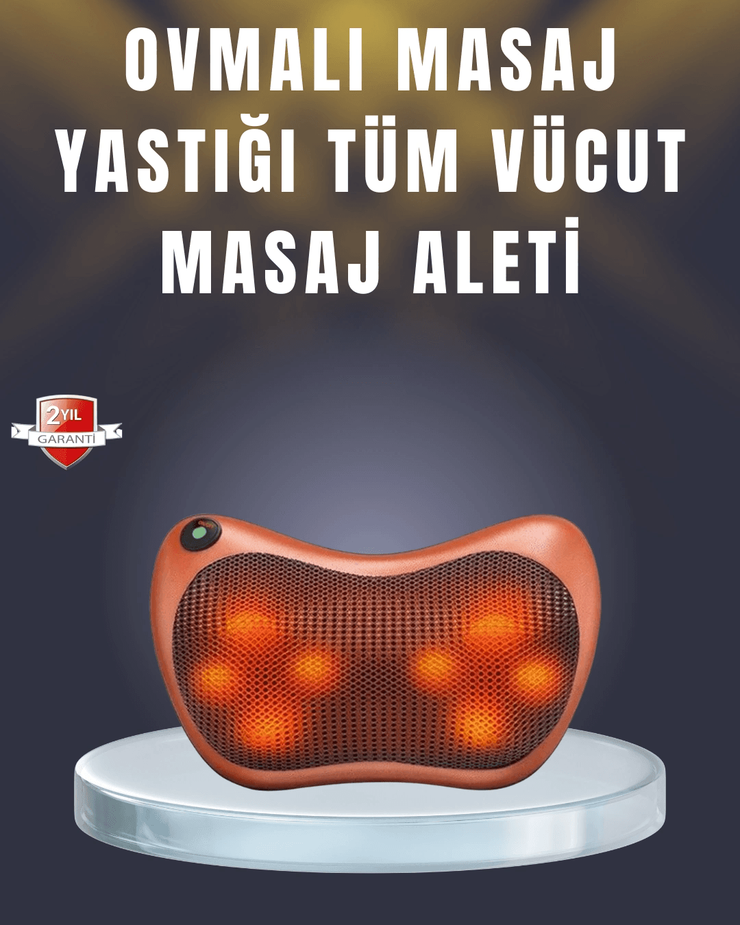 Çok Fonksiyonlu Boyun Bel Sırt Masaj Yastığı Araç İçi Uyumlu