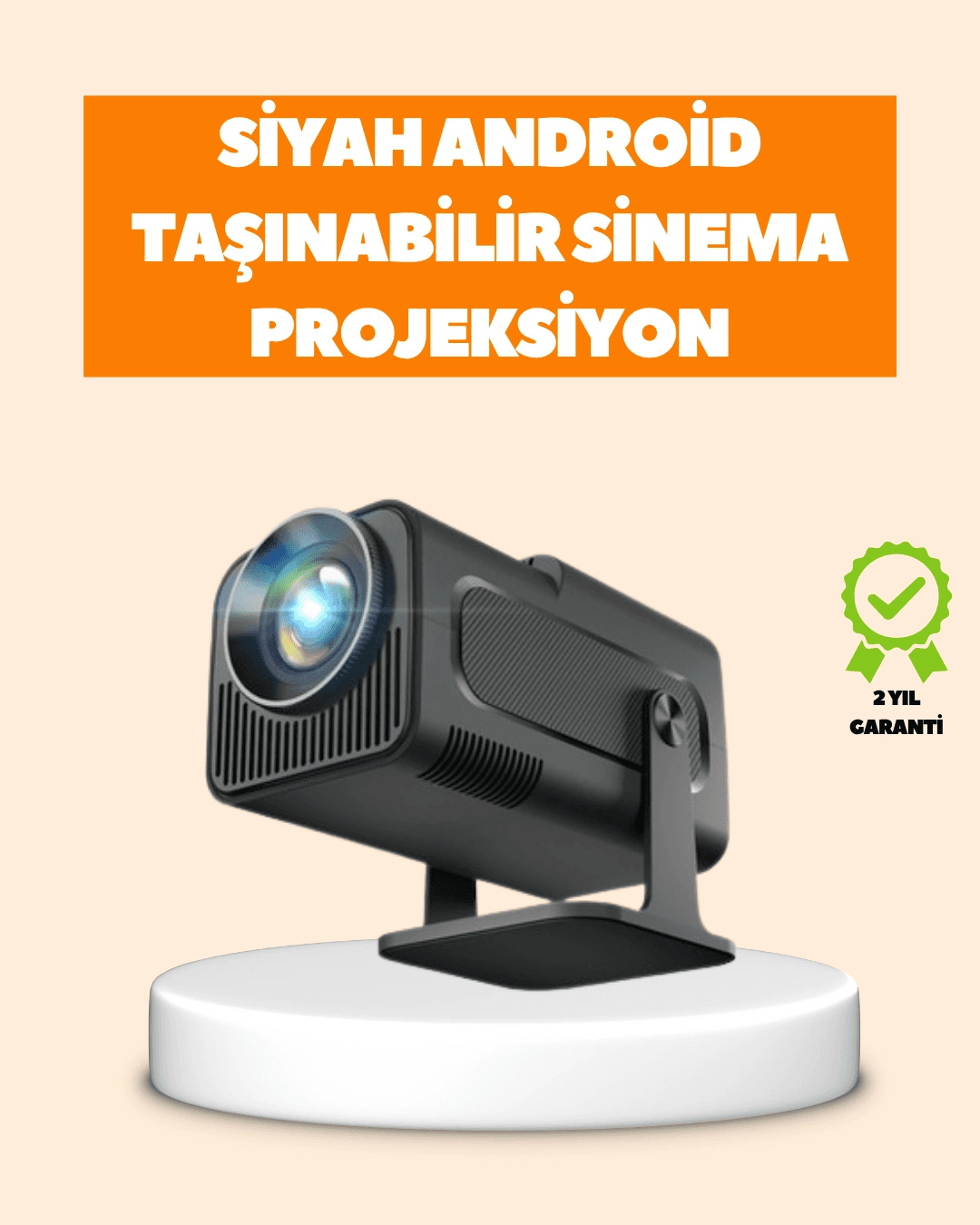 Otomatik Dikey Düzeltmeli Ve Manuel Zoom Fonksiyonlu Akıllı Projektör