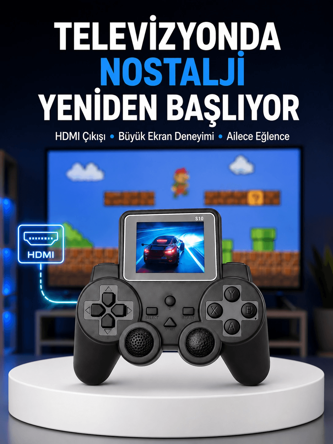 S10 Gamepad Hdmı Tv Bağlantılı 520 Klasik Retro Oyun 2025 Seri Orijinal Yeni Nesil