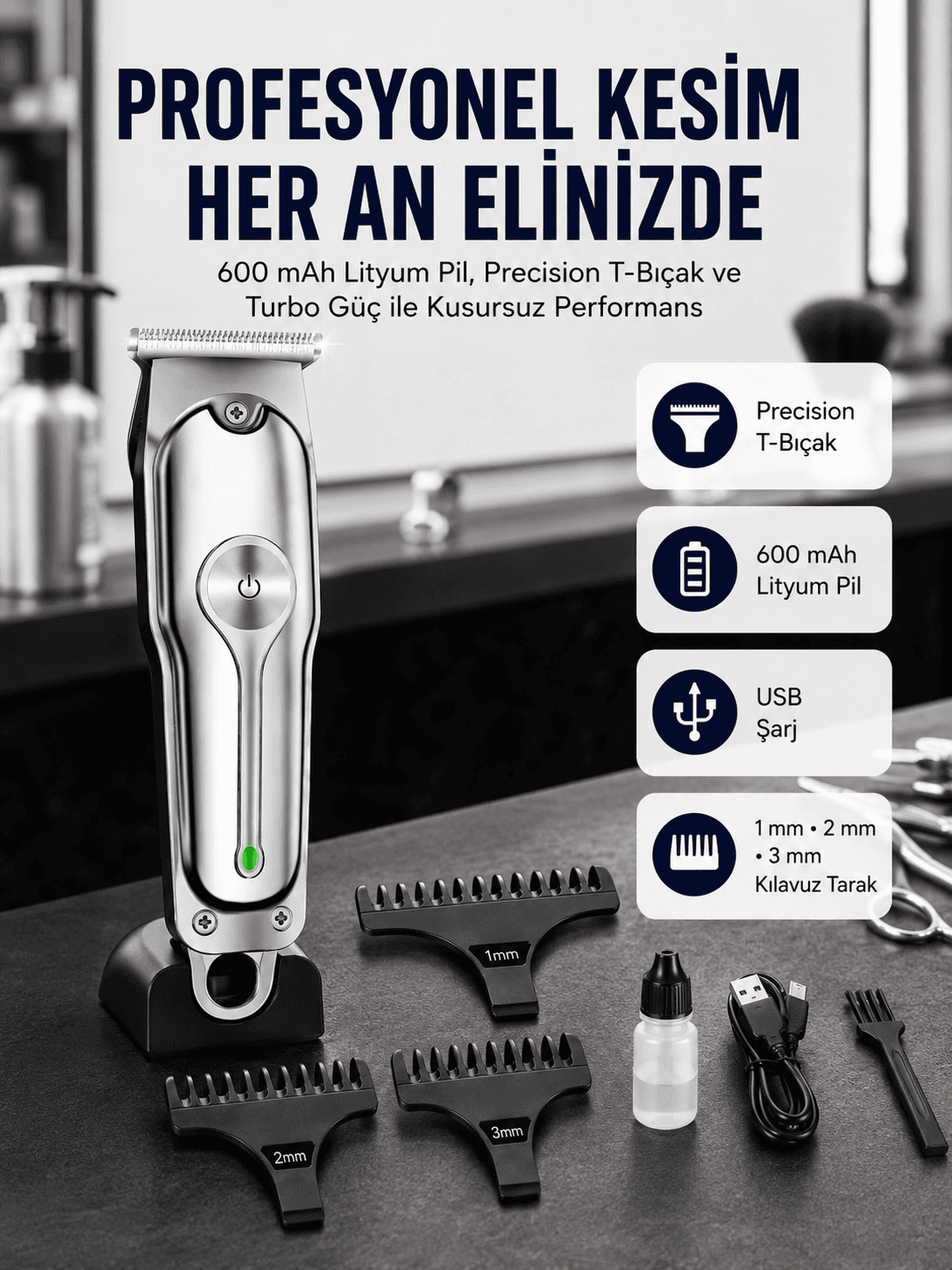 Saç Sakal Kesme Makinesi Lazer Epilasyon Öncesi Kısaltma Makinesi