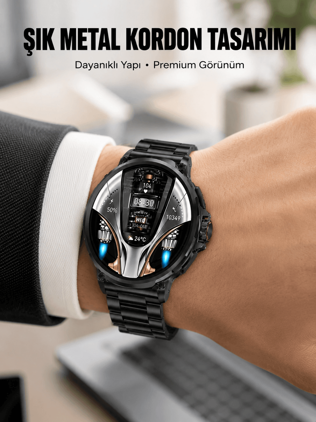 Sw80 Akıllı Saat 1.93″ Ultra Hd Ekran 700 Mah Batarya 3 Kordon Yeni Nesil