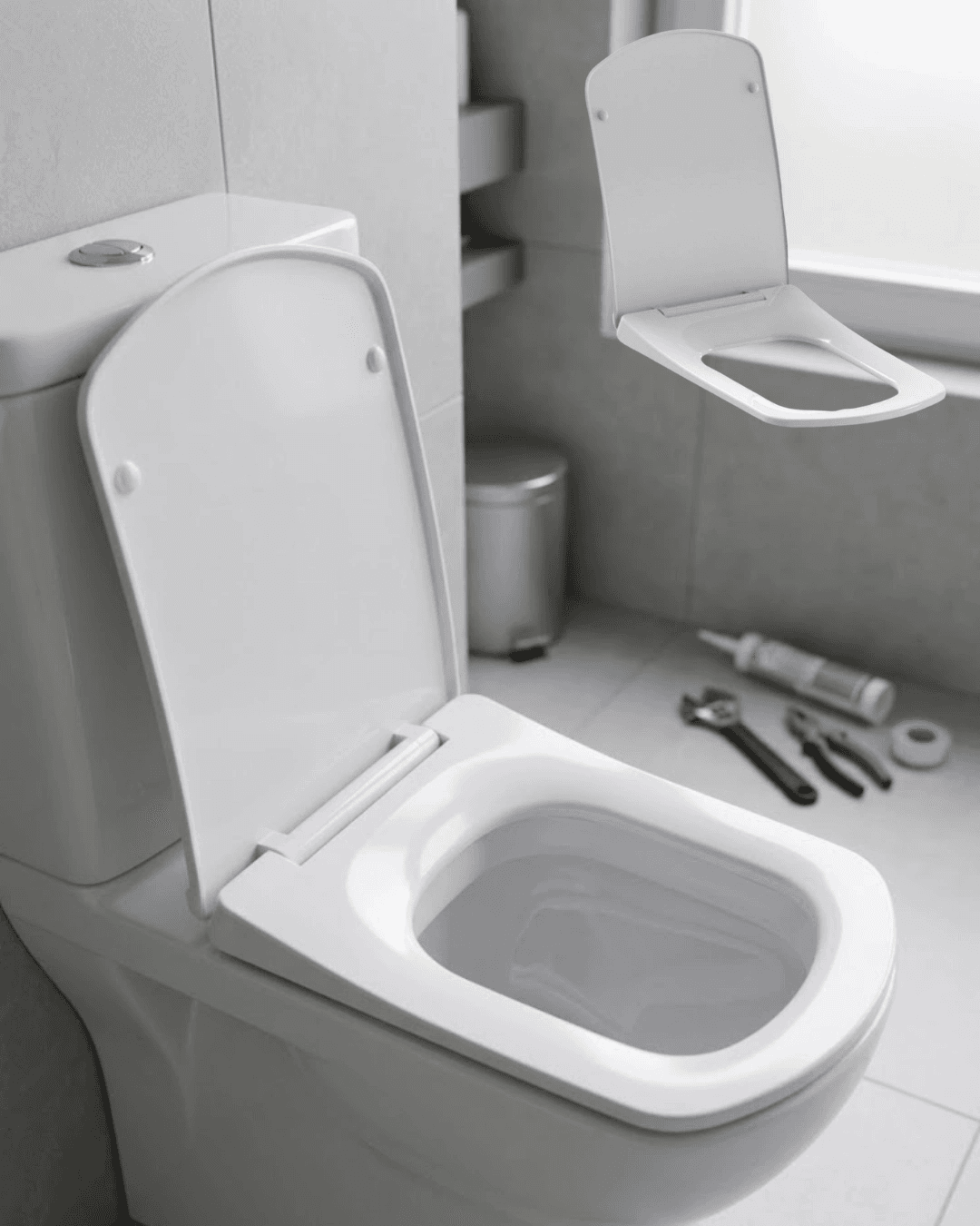 Universal Klozet Kapağı Yavaş Kapanan Sessiz Sistem Kolay Kurulum